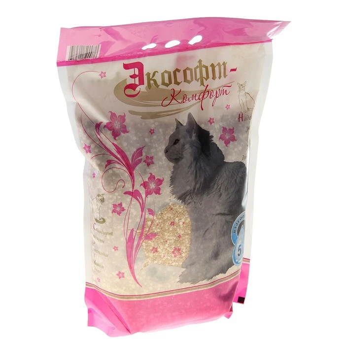 Наполнитель силикагель + диатомит "Экософт Комфорт", 5 л 162326|Лотки и товары для туалета| | АлиЭкспресс