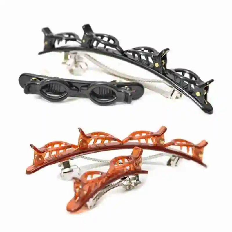 

2 Pcs Hair Clips For Lovely Women Fashion Asymmetry High Quality Plastic Claw Comb Headdress Hair Styling Barrette Tools