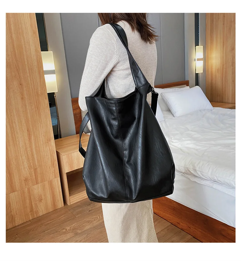 Large Capacity Black Shoulder Bag Female Luxury Soft Leather Messenger Bag Big All Match Handbags Women Brand Crossbody Bag Sac -Hc9b93bf1545f4ec79ad0eefcac6ca3bbo