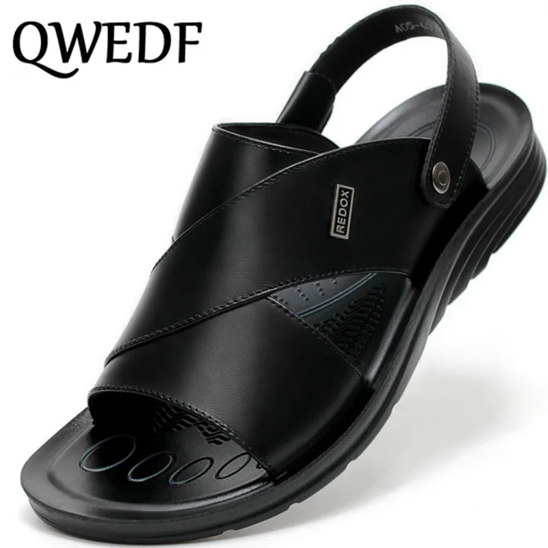 

Sandals Men shoes Gladiator Men's Sandals Roman Men Shoes Summer Flip Flops Black Flat Sandals Wear both Casual fashion D6-78