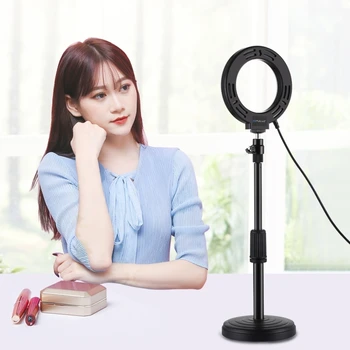 

Arc face 3.6 inch LED Selfie Ring Light Dimmable LED Ring Lamp Photo Camera Light ringlight For beautification live light selfie