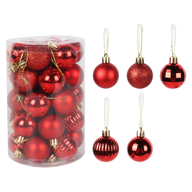 Assorted Color Christmas Balls Christmas Tree Ornaments Balls xmas decorations Hanging Tree Pendants New Year 2021 Gift Noel 