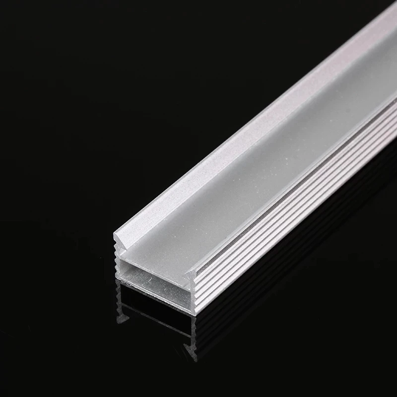 2-28 sets / pack 0.5m 12mm perfil aluminio for 5050 5630 LED strip aluminum alloy flat shell + PC cover aluminum profile led light led aluminum channel