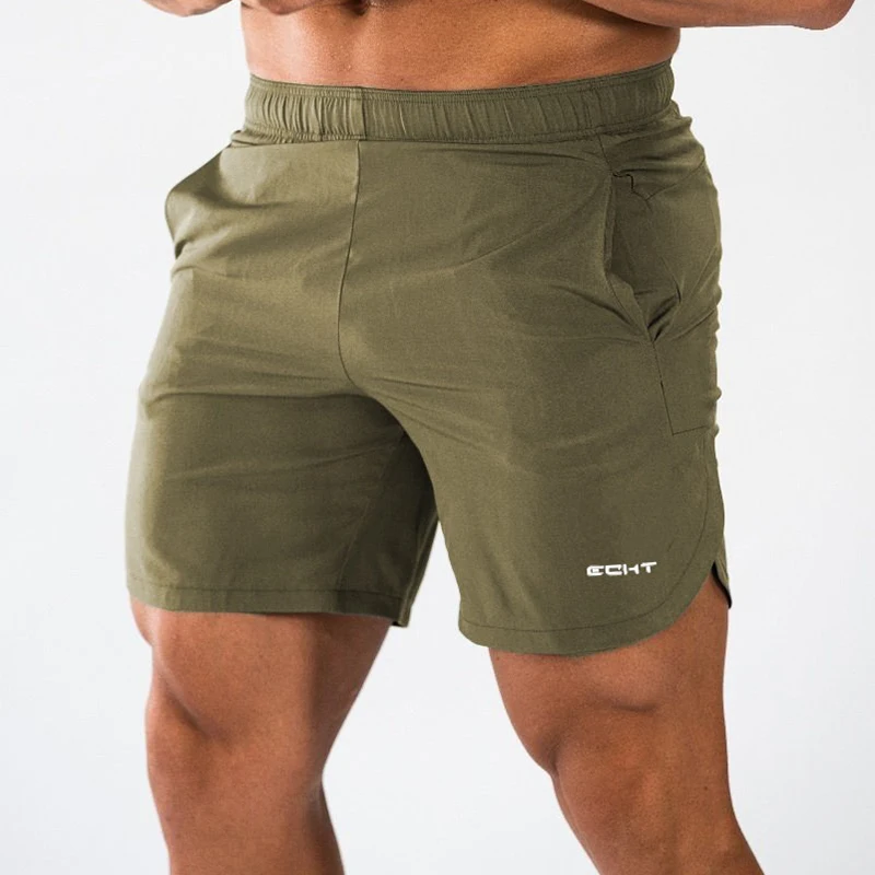 Новинка, мужские свободные шорты для спортзала, фитнеса, бега, летние быстросохнущие крутые шорты, мужские повседневные Брендовые спортивные штаны