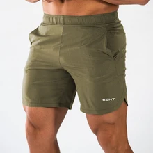 Новинка, мужские свободные шорты для спортзала, фитнеса, бега, летние быстросохнущие крутые шорты, мужские повседневные Брендовые спортивные штаны