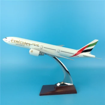

32CM Boeing B777 Emirates Airlines airways airplane model toys aircraft diecast plastic alloy plane gifts for kids collections