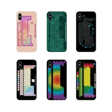 Fundas transparentes de TPU para Xiaomi Redmi 4A S2 Note 3 3S 4 4X5 Plus 6 7 6A Pro Pocophone F1 tabla de los elementos