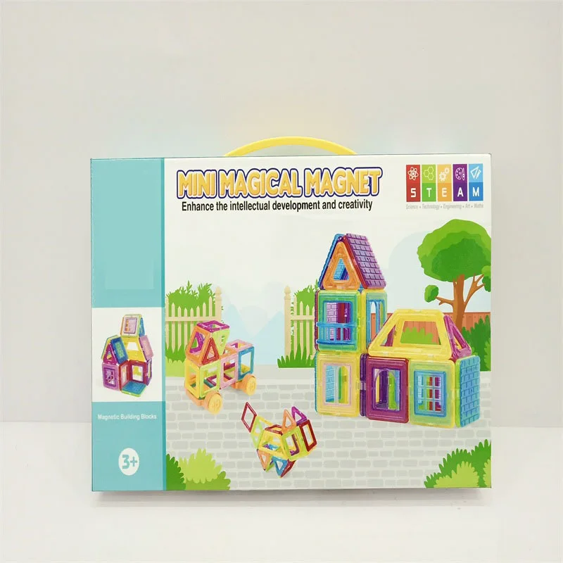 

Magnetic Building Blocks Children'S Educational Toy DIY Creative Assembled Flexible jian gou pian Magnetic Sheet Architecture Se