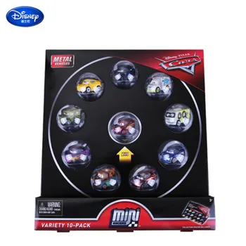 

Disney 10 pcs/set Mini Pixar Cars Anime Alloy Pocket Car McQueen Jackson Boy Toy GK Action Figure Collect Model Toy Gift M4778