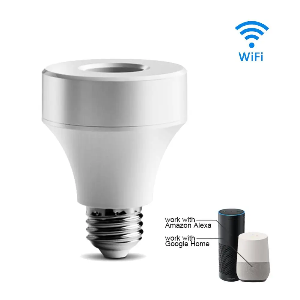 

ECO-friendly Screw Light Bulb Holder Converter Wireless Remote APP Control Lamp Base Socket AC 220V/50Hz For E26/E27 Socket