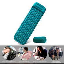 Надувная спальная мягкая уличная, походная матрас с подушкой Воздушный Спальный Матрас Подушка надувной матрас переносная надувная кровать