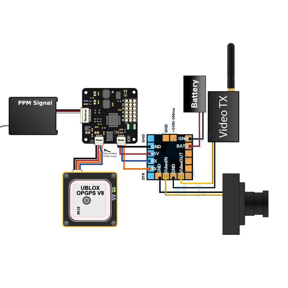 Micro модуль OSD Mini на экране Дисплей FPV видео верхний для APM Naze32 CC3D SP Racing F3 Контроллер