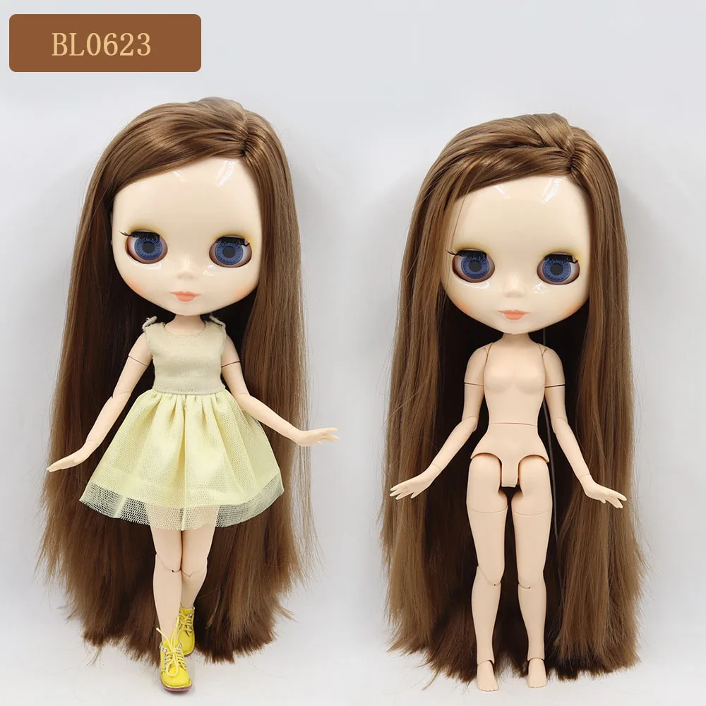 Ледяная фабрика Blyth кукла 1/6 BJD индивидуальные обнаженные тела с белой кожей, глянцевое лицо, подарок для девочки, игрушка