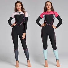 Женский цельный купальник для всего тела, Быстросохнущий костюм для серфинга, гидрокостюм с защитой от ультрафиолетовых лучей, Теплый Женский костюм для подводного плавания