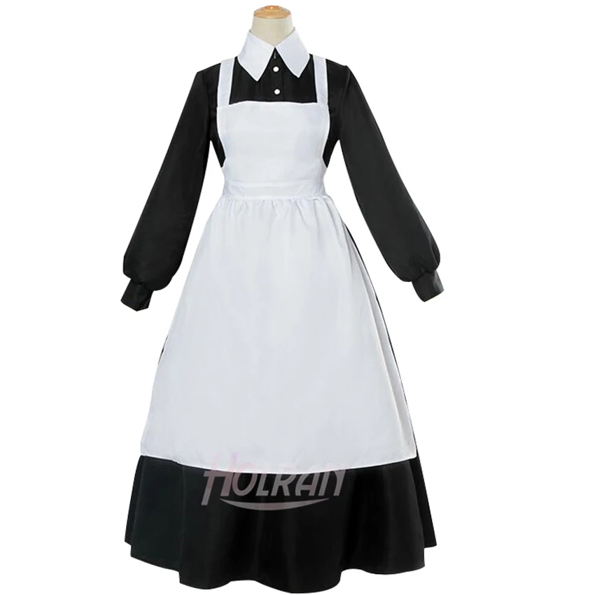 

The Promised Neverland Maid Dress Isabella Krone Cosplay Costume Full Set lolita dress apron halloween costume outfit custom