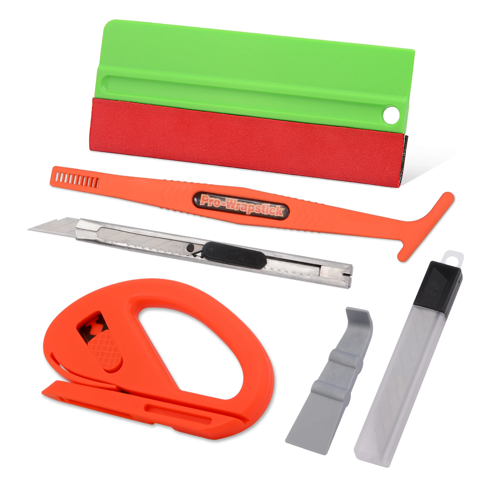 

EHDIS Car Window Foil Vinyl Film Tool Kit Water Wiper Felt Edge Scraper Magnet Squeegee Wrap Sticker Cutter Knife Tint Accessory