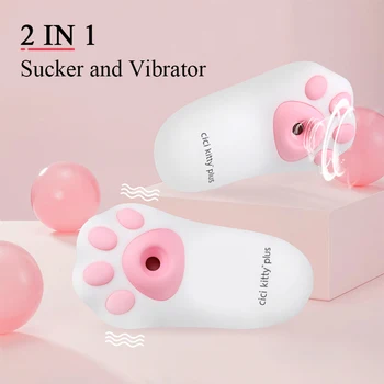 Cat Claw Sucker Vacuum Clitoris Stimulator Vibrator For Women Nipple Vagina Massager Sex Shop Adult Masturbation Pussy Toys