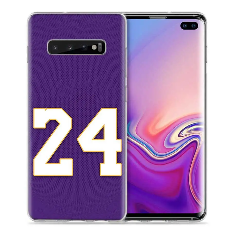 Баскетбол 23 24 чехол для samsung Galaxy S10 5G S10e S8 S9 S7 Note 8, 9, 10, J4 J6 плюс J5 J8 J3 силиконовый чехол для телефона - Цвет: 08