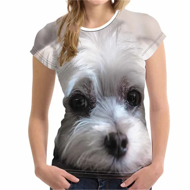 Fashion Lovely Dog 3D Print Women Ladies Girls T-Shirt Animal Harajuku Round Neck Short Sleeve Unisex Summer Tops & Tees XXS-6XL Dog-61801