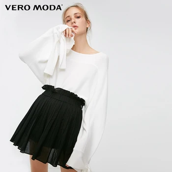 

Vero Moda Women's Ins Style Drop-shoulder Sleeves Loose Fit Pure Color Round Neck Knit | 318324510