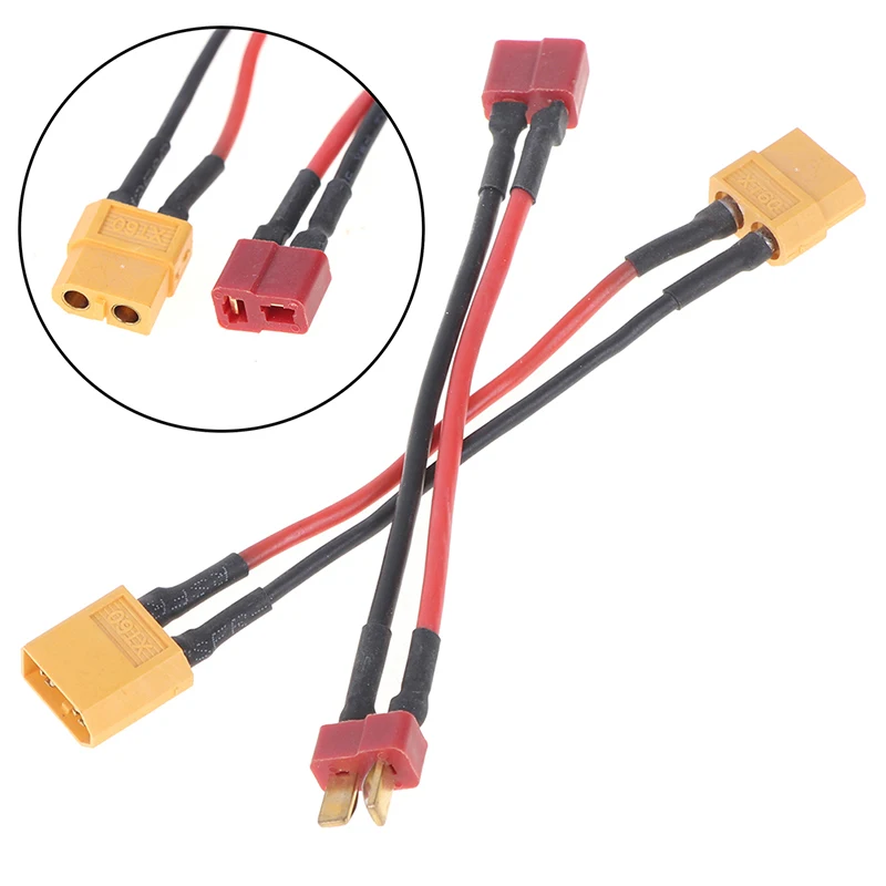 XT60/T штекер к штекеру xt60/t разъем адаптера 14awg 30 мм удлинитель|Компьютерные кабели