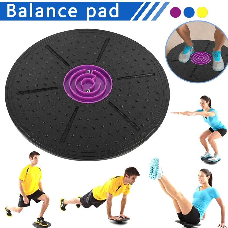 

Hot Yoga Balance Board Disc Stability Round Plates Exercise Trainer for Fitness Sports MVI-ing