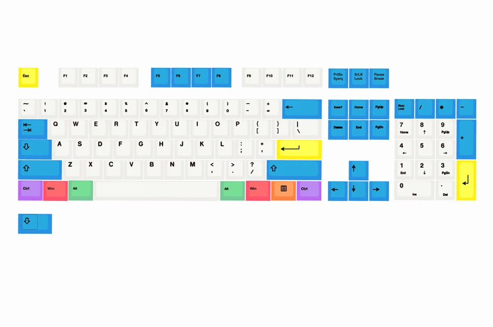 giz com estampa de de teclas espesso pbt symbiosis pegaso para teclado satan poker tkl ansi