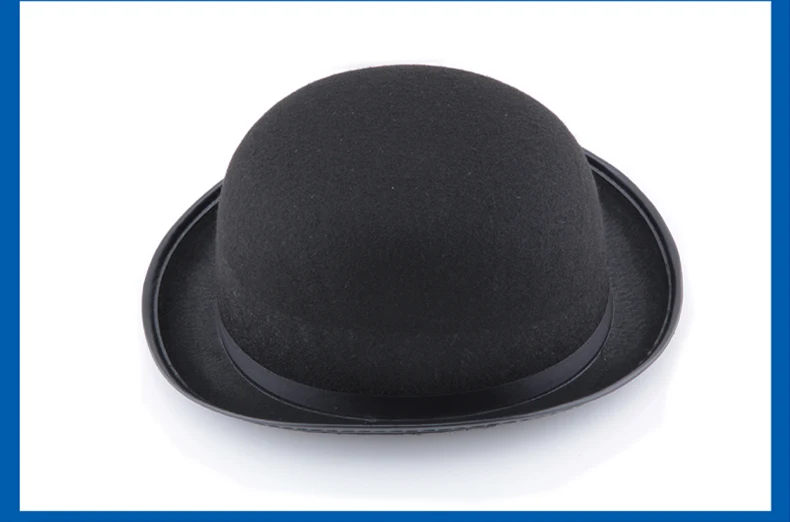 Хэллоуин C-CHAPLIN Bowler Hat Magic Division Hat Волшебная Кепка Высокая Шляпа Fedora Волшебный реквизит 56 г