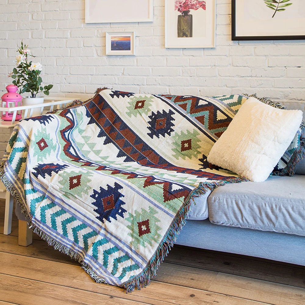 Essie casa kilim cobertor para o sofá