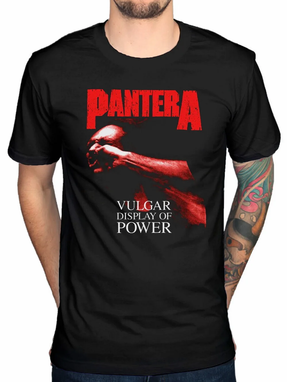 Официальная футболка Pantera Vulgar display Of power хлопковая высокого качества с надписью I Am