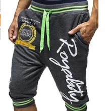 Ouma AliExpress мужские спортивные Капри с принтом на шнуровке больших размеров повседневные мужские пляжные шорты