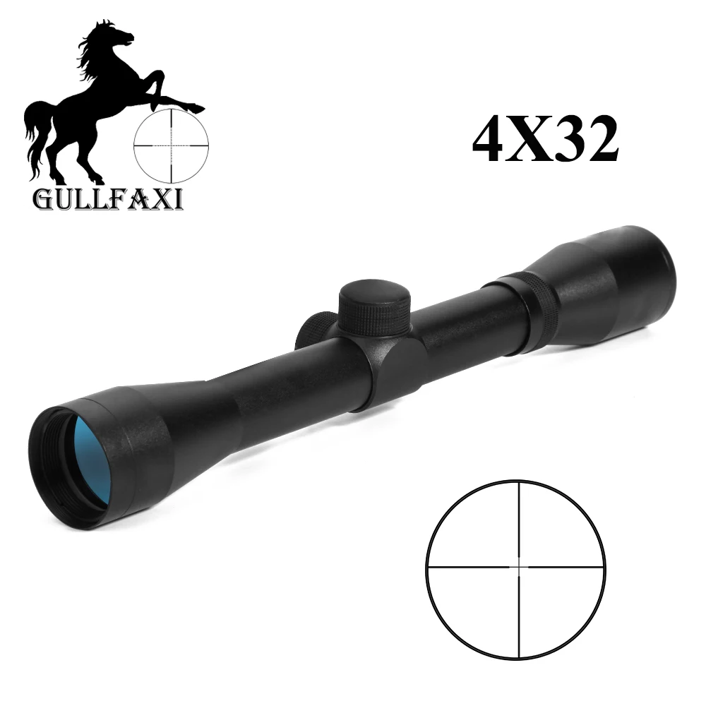 

Gullfaxi optical sight 4X32 Hunting Scope Outdoor Sighting Device Air Gun Rifle Optics Tactiacl collimator Sight Riflescope