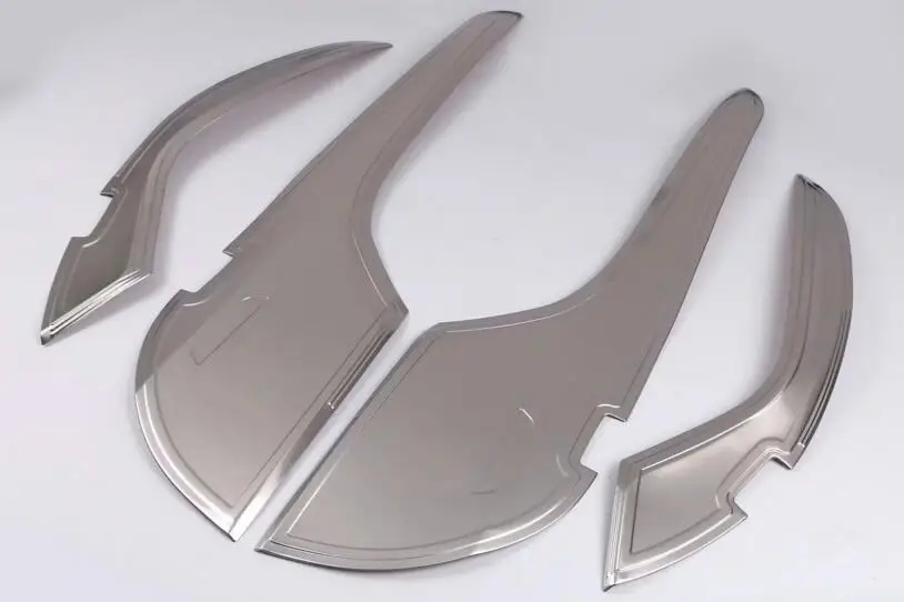 Stainless steel Для Toyota New Camry XV70 автомобильный чехол для стилизации межкомнатных дверей, противоударный коврик, защитная рамка, 4 шт - Название цвета: Stainless steel