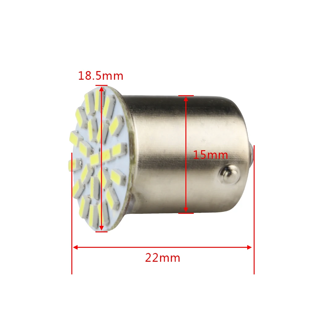 20x BA15S 1156 P21W 7506 22 SMD СВЕТОДИОДНЫЙ Автомобильный задний сигнальный светильник лампа