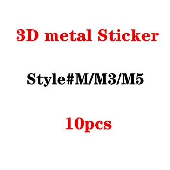 

10pcs Car Styling 3D Metal Emblem Auto Stickers Badge For M3 M5 E36 E46 E60 E90 E92 BMW X1 F48 X3 X5 X6 Accessories