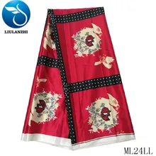 LIULANZHI 5 ярдов принт африканская ткань дизайн атласная ткань для шитья платья ткань мягкая африканская атласная ML24LL20-29