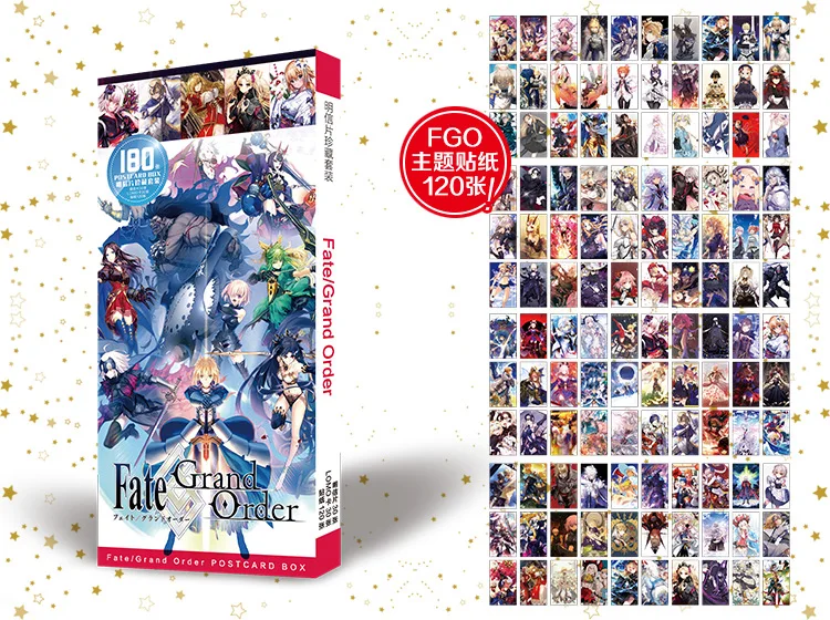 Аниме fate grand order открытка игрушка fitego Волшебная бумажная открытка Коллекционная открытка игрушки подарки