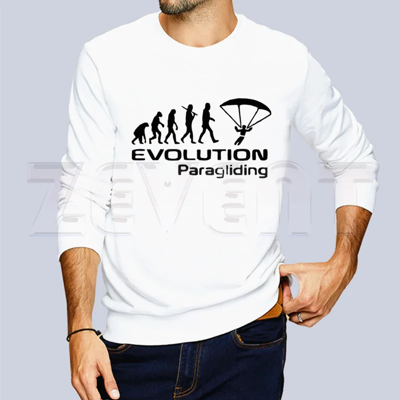 Born To Fly Evolution Paragliding Harajuku однотонные толстовки Модные мужские/женские толстовки с длинным рукавом Толстовка