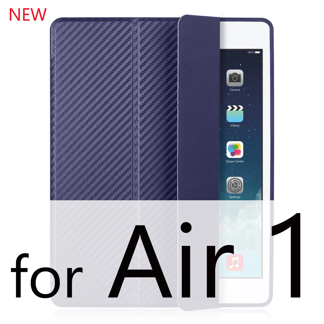 Для ipad air 2 Чехол 9,7 Funda для ipad 10,2 чехол силиконовый мягкий чехол для задней панели из искусственной кожи умный чехол для ipad 6-го поколения Чехол - Цвет: Cool BLUE for Air 1