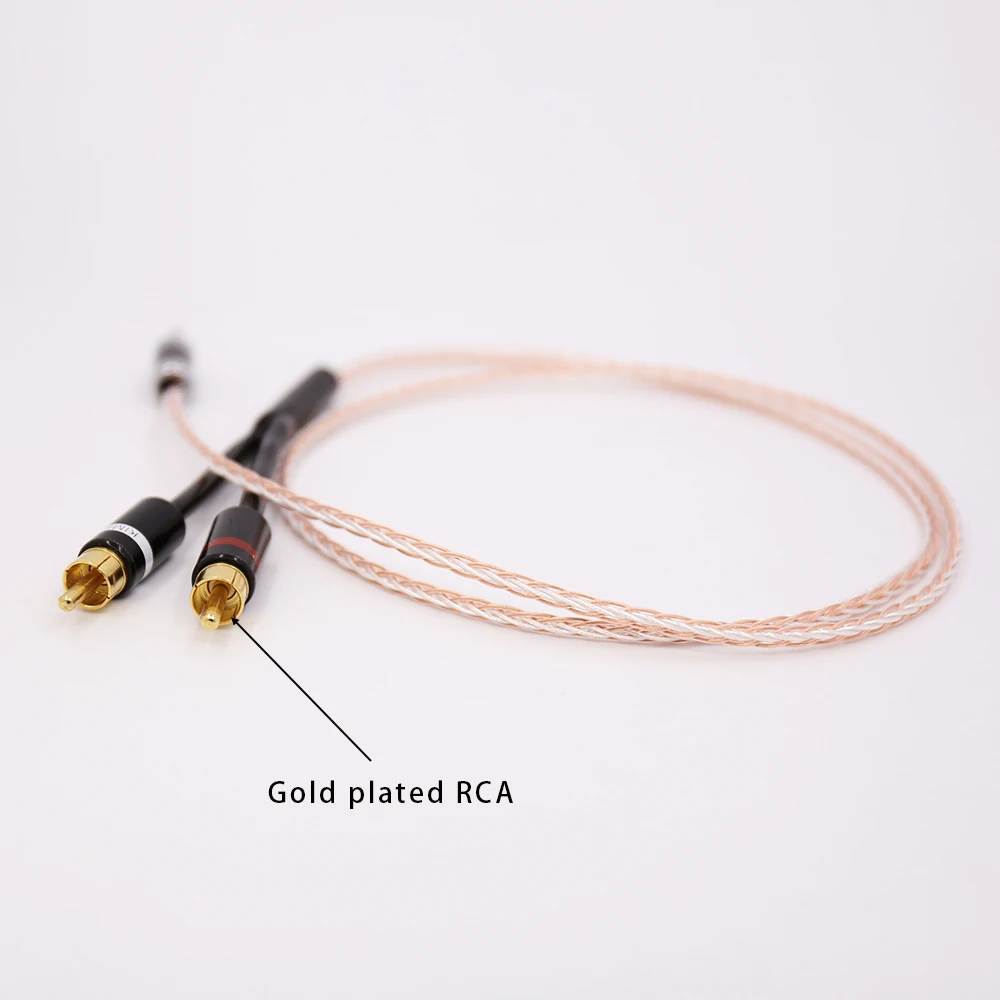 Hi End OCC медный и посеребренный hifi аудио кабель 2 rca на 3 5 мм 1 видео кабель|audio cable rca|rca