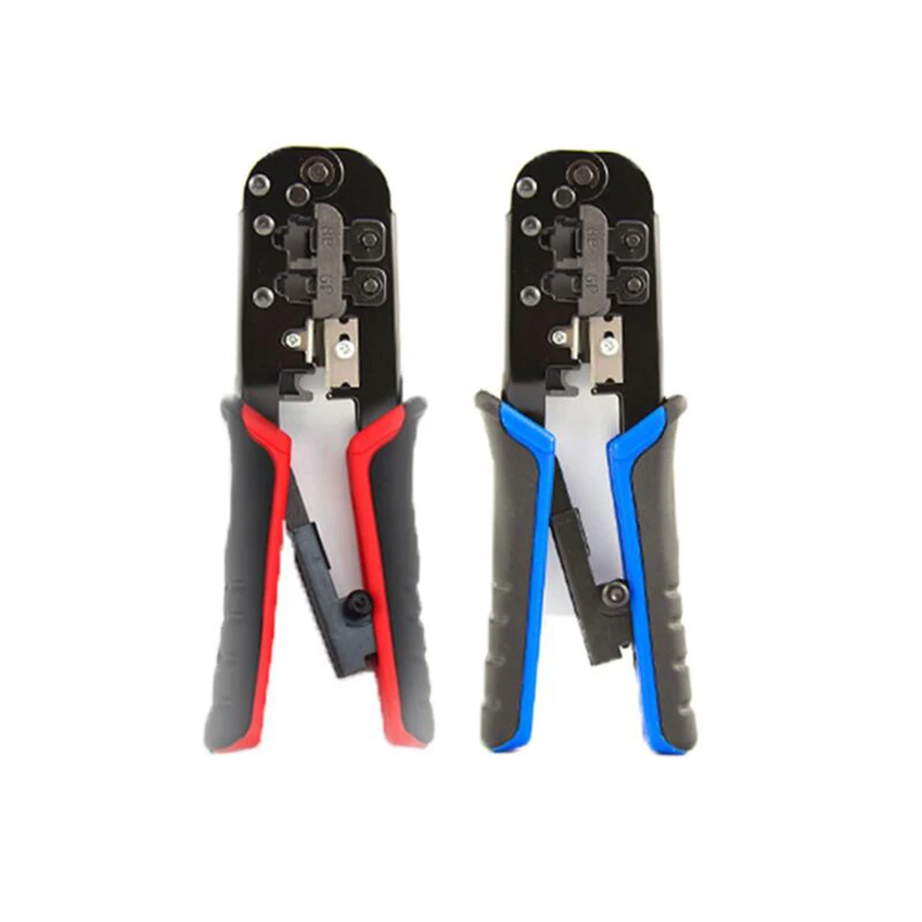 

Multi-function Network Cable Terminal Crimping Tool RG45/11 Network Terminal Crimping Pliers for 4P 6P 8P RJ-11 RJ-22 RJ-45