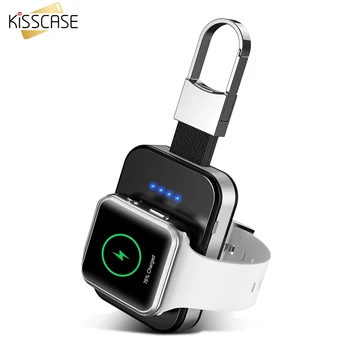 

KISSCASE Original keychain Wireless Charger For Apple i Watch 1 2 3 4 950 mAh Portable Wireless Charger Power Bank For i Watch