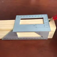 Aluminum Alloy Wooden Square Multifunction Ruler 45 90 Degree Gauge Rule Woodworking Tools 2