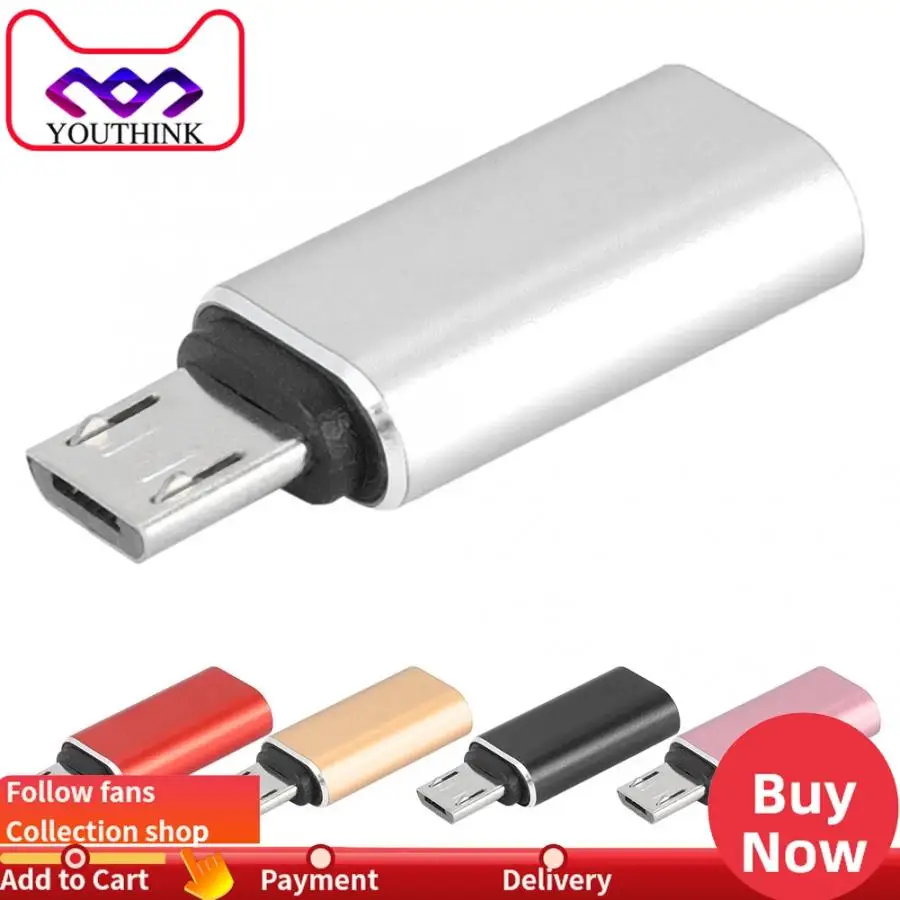 2 шт. type-C Женский к Micro USB Мужской адаптер для мобильного телефона позолоченный тип-c к USB3.0 конвертер для зарядки телефона