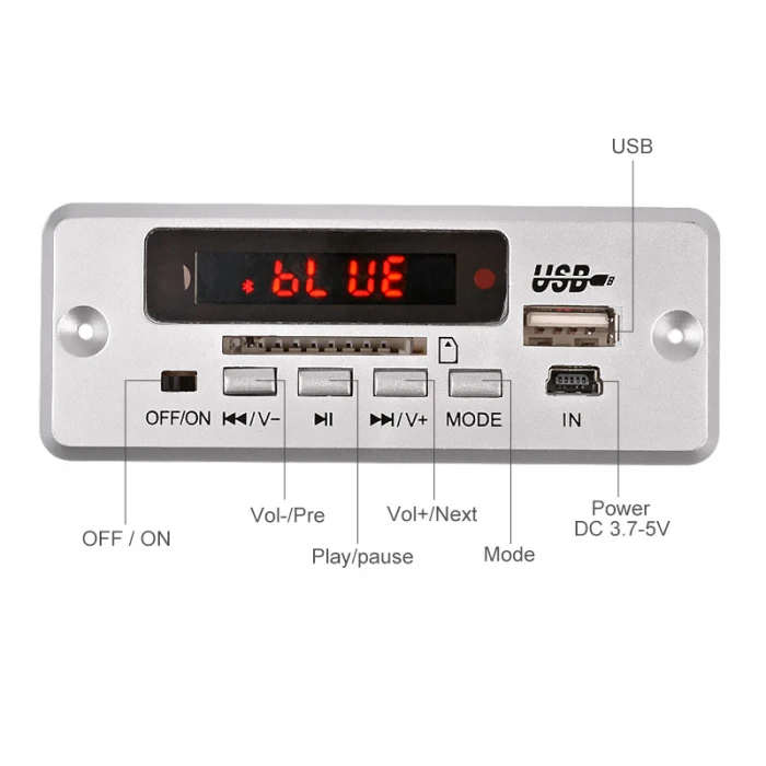 Плата модуля декодирования аудио PCBA MP3 Bluetooth декодирование с пультом дистанционного управления ING-SHIPPING