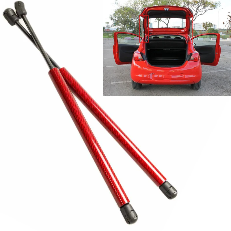 Карбоновое волокно для Opel Corsa E van- авто задний люк багажника Boot Lift поддерживает газовые стойки газовые пружины амортизаторы