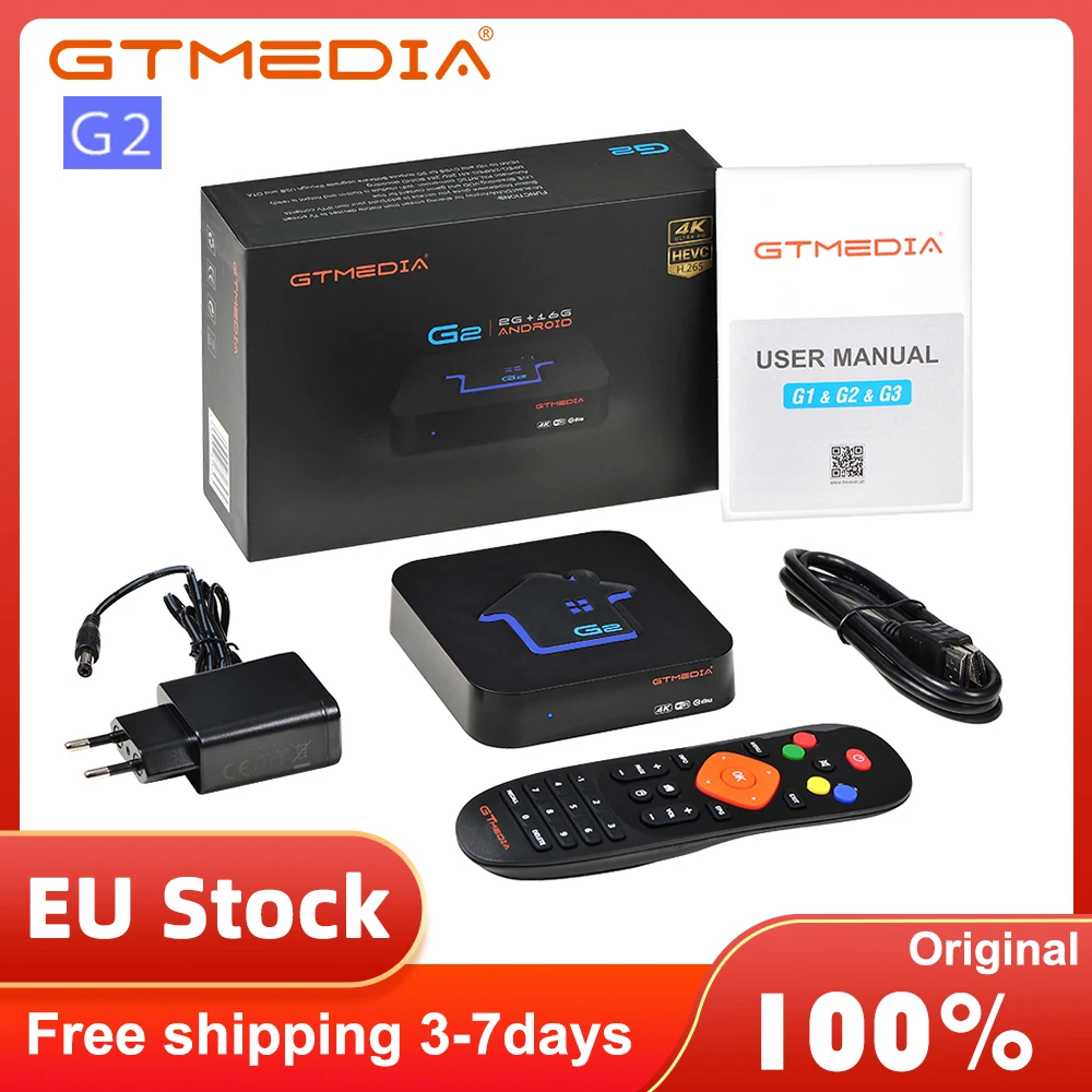ТВ-приставка GTmedia G2 Android 7 1 2 ГБ + 16 4K Google Video Wi-Fi Поддержка Watch TV Netflix в HD | Электроника