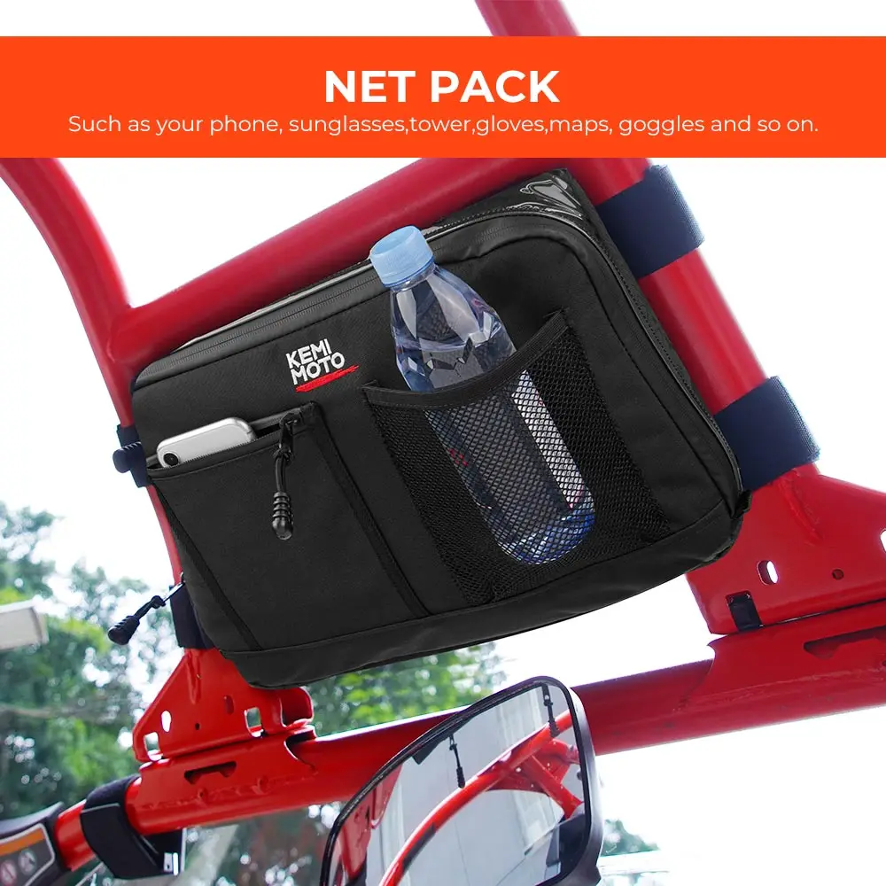 KEMiMOTO Overhead Storage Bag For Can Am Maverick X3 UTV Bag Over head Roof tent Bag 2017 2018 2019 2020 2021