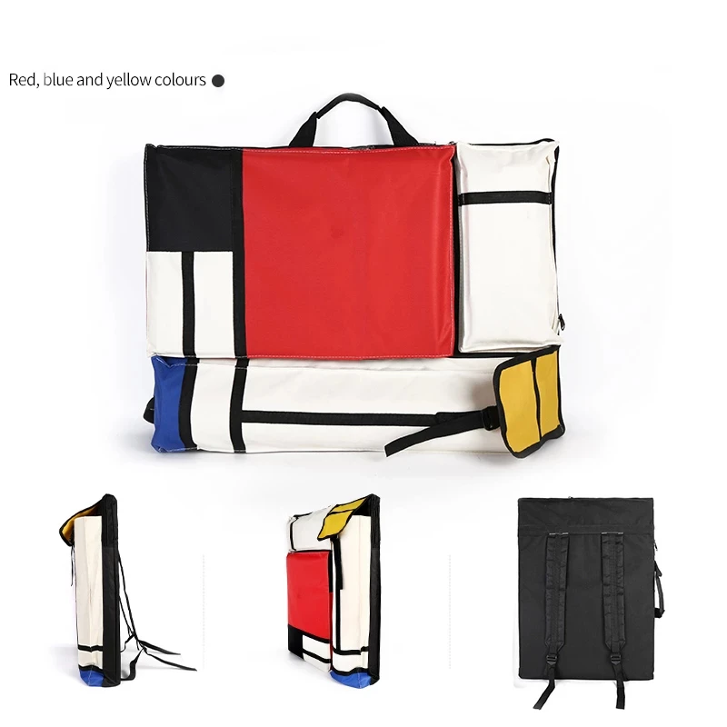 AMLESO Portfolio Bag Waterproof Art Carry Case Painting Paper Drawing Board Holder 4K Travel Black Art Supplies 
