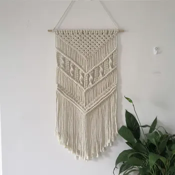 

Macrame Woven Wall Hanging Boho Chic Geometric Art Room Geometric Tapestry Art Beautiful Apartment Dorm Room Decoration